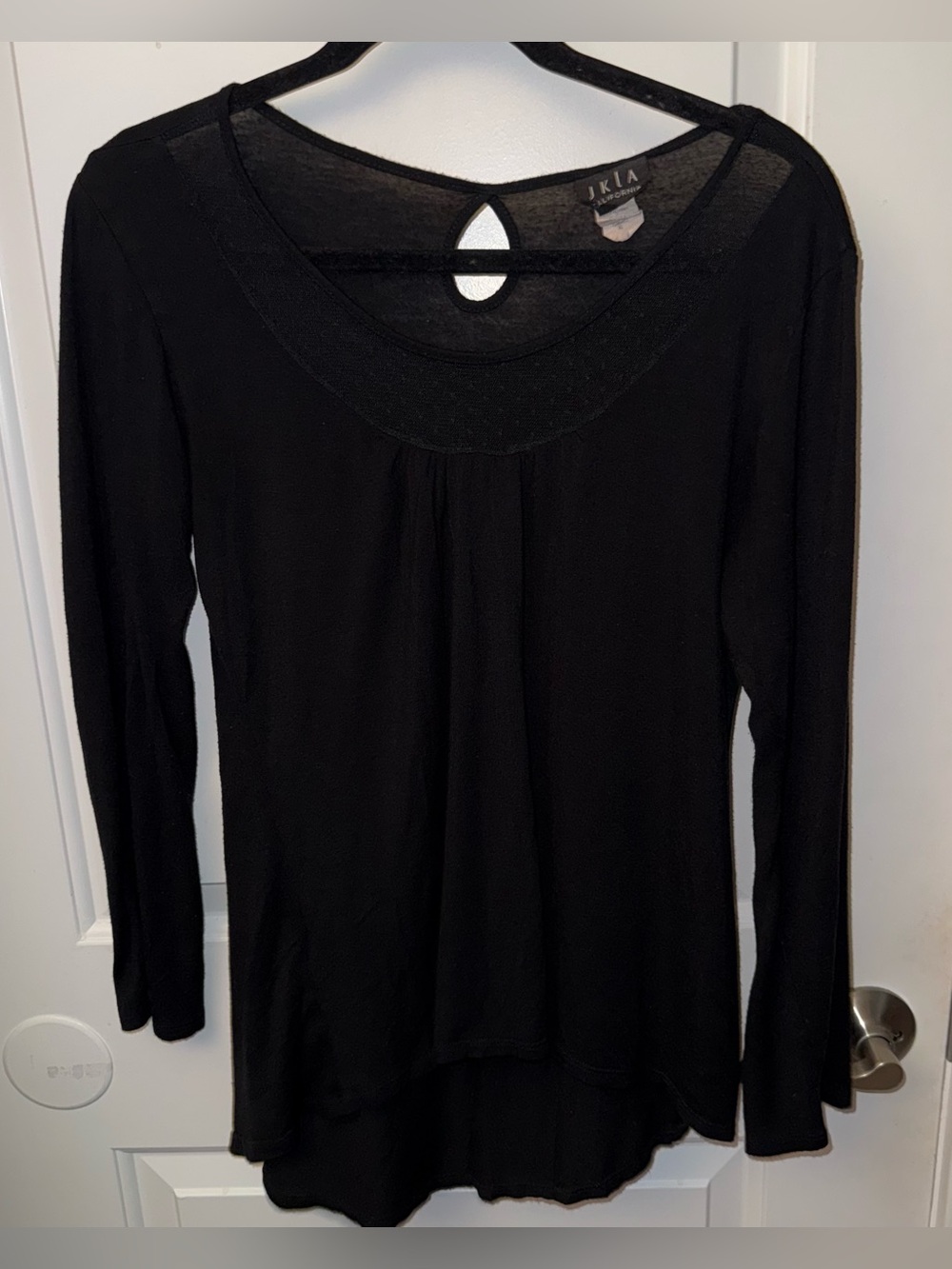 🔥5/$25🔥 JKLA Women’s Black Long Sleeve Blouse Preowned Size XL